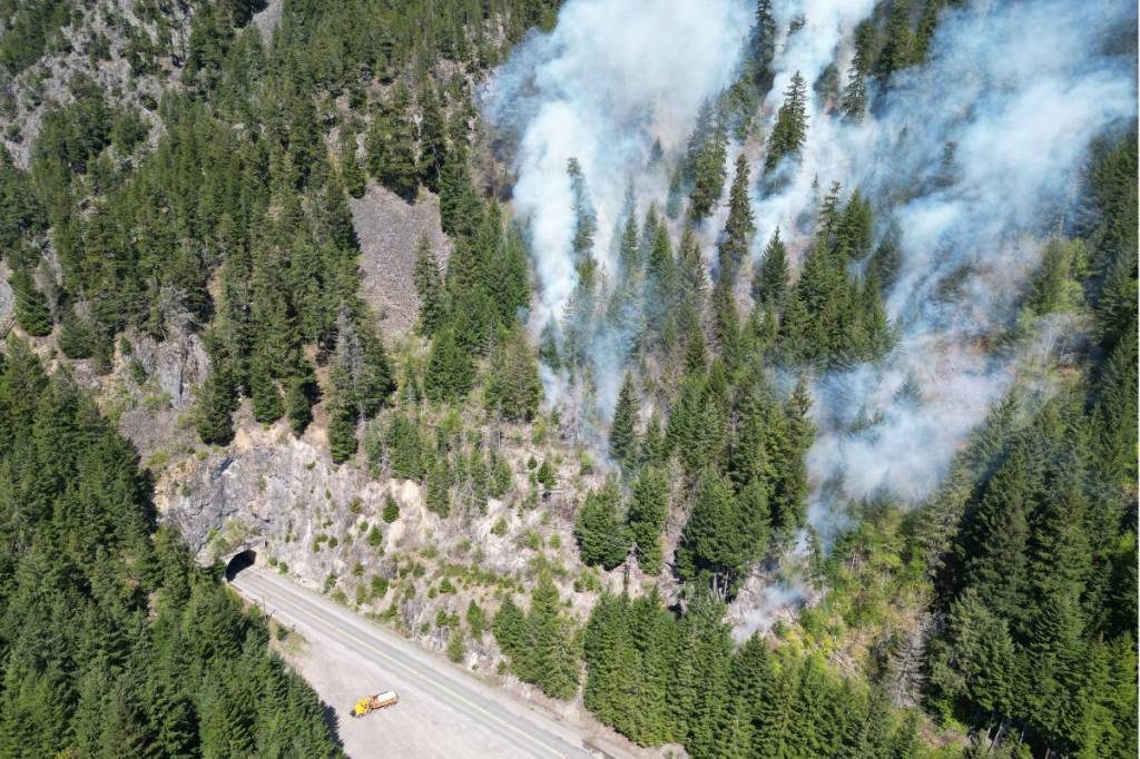 Ferrabee wildfire near Hell’s Gate being held at 53 hectares